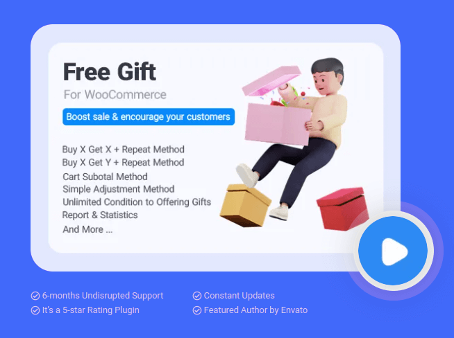Free gifts for WooCommerce plugin