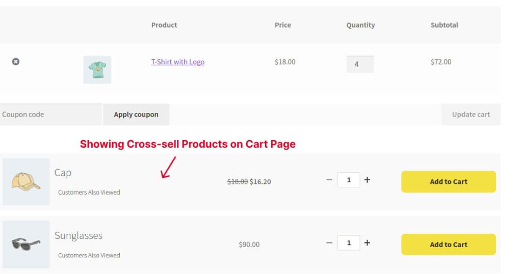 Showing WooCommerce Cross-sell Products on a Cart Page