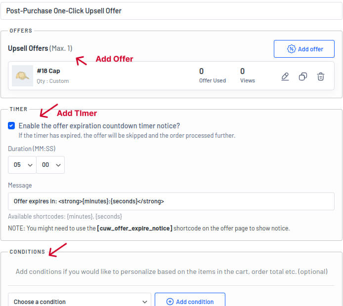 Creating a one-click upsell offer during WooCommerce post-purchase