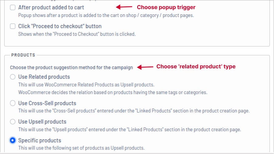 Recommending Products on Popup Offers