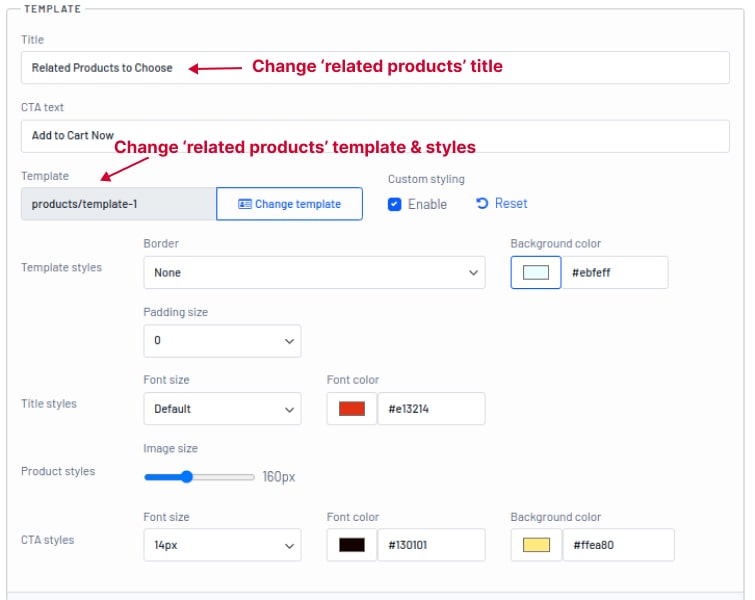 Related WooCommerce Products Customization