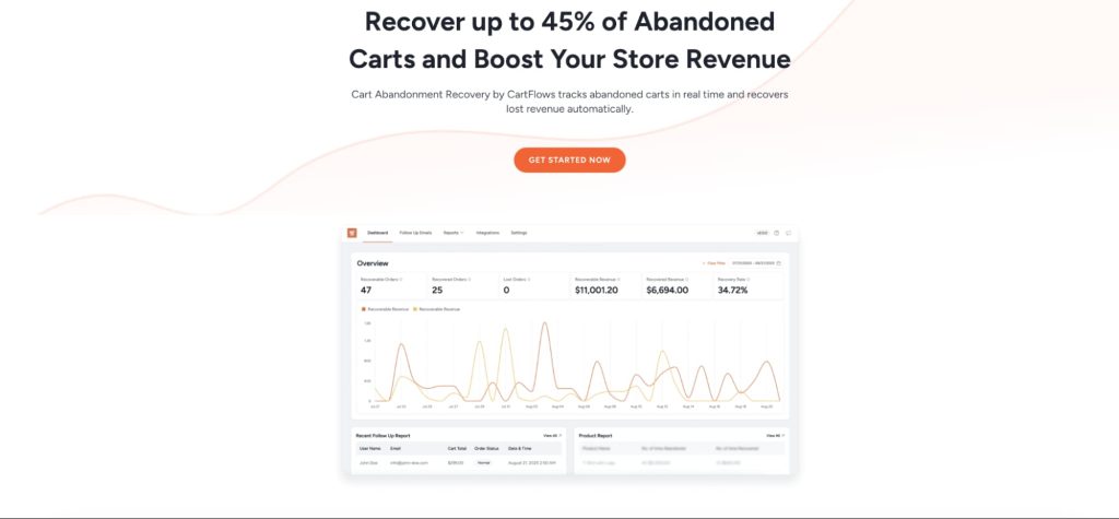 WooCommerce Cart Abandonment Recovery Pro by CartFlows
