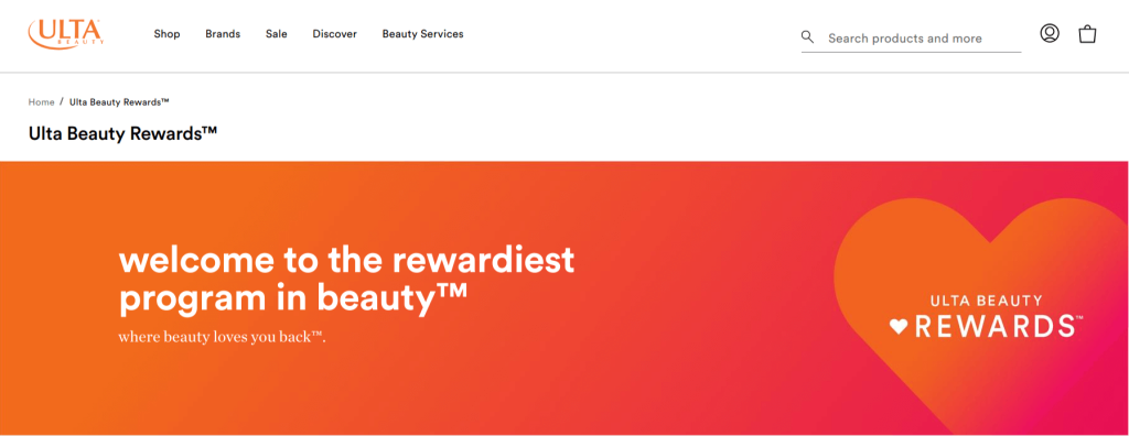 Ulta Beauty's Point reward system