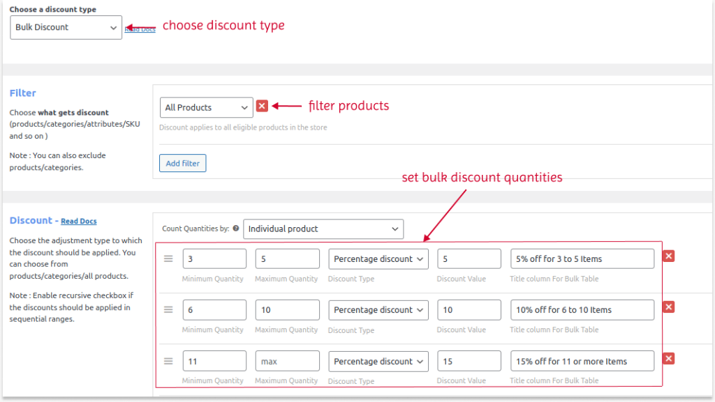 Creating Bulk Discounts using a discount code