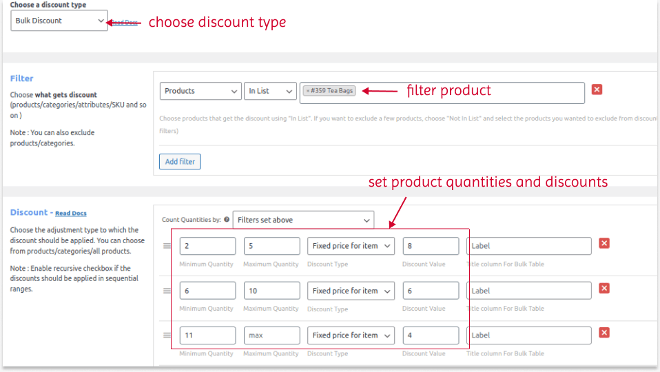 Creating a bulk discount in WooCommerce