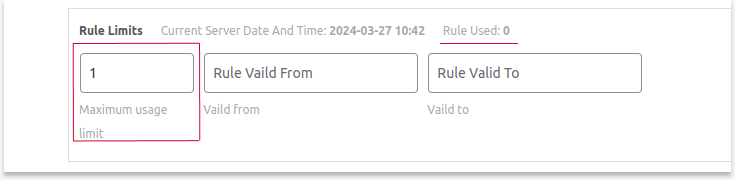 Creating a one-time use code i