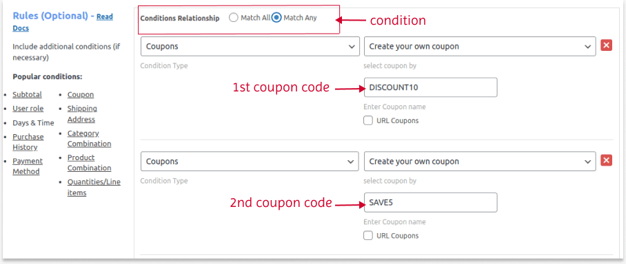  Multiple promotion codes for Single Campaign in WooCommerce