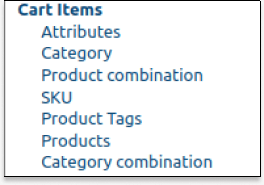 WooCommerce Cart Items Based Coupons 