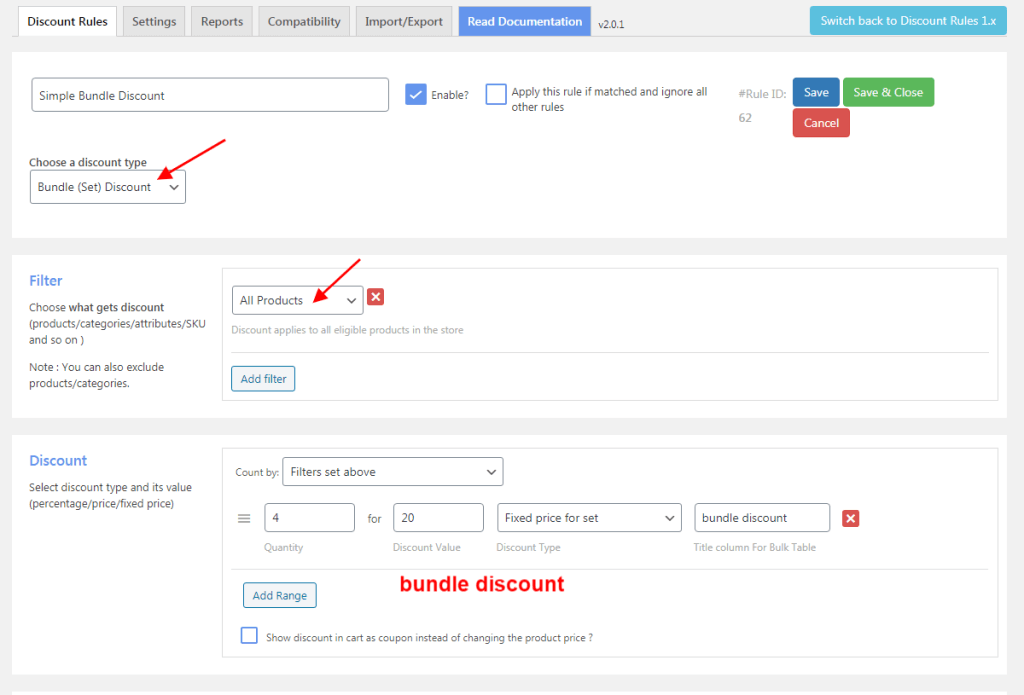 Creating bundle discounts in WooCommerce