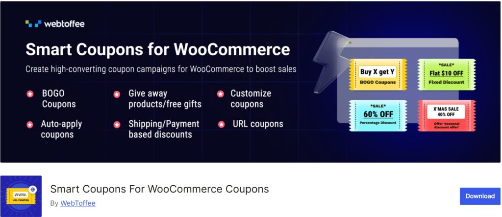 Smart Coupons for WooCommerce WebToffee