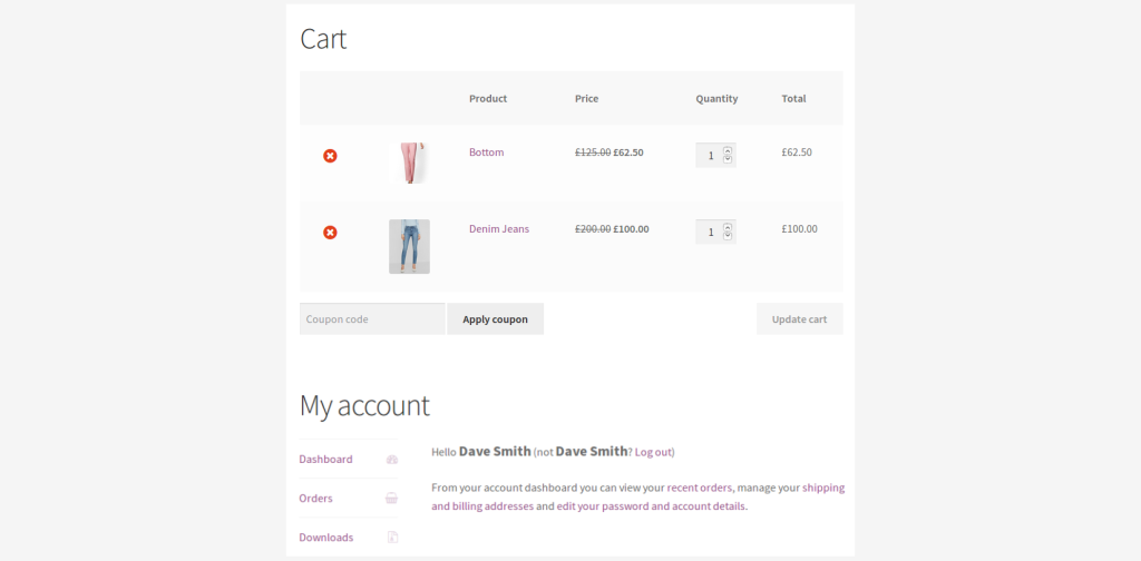 price rule discount for specific users storeview