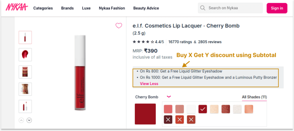 E.L.F. Cosmetics' BOGO Deal