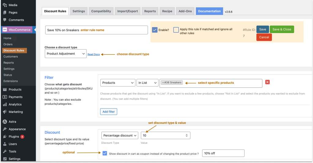 Creating a simple WooCommerce Product Discount Percentage