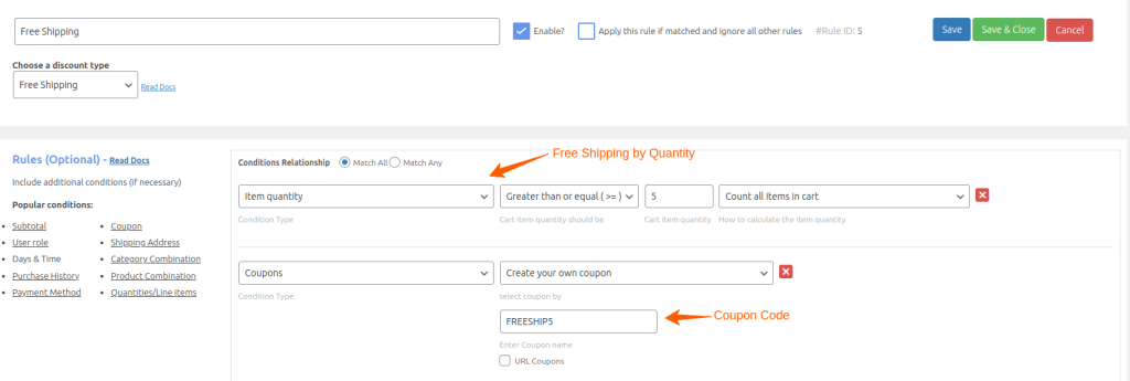 WooCommerce Shipping by Quantity