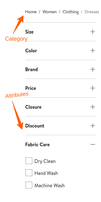 WooCommerce attributes filter