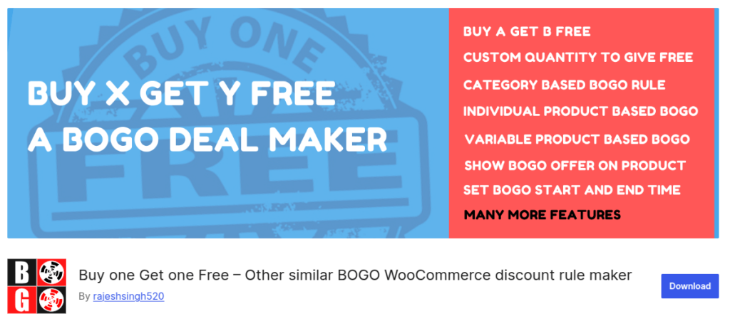 BOGO WooCommerce Discount Rule Maker
