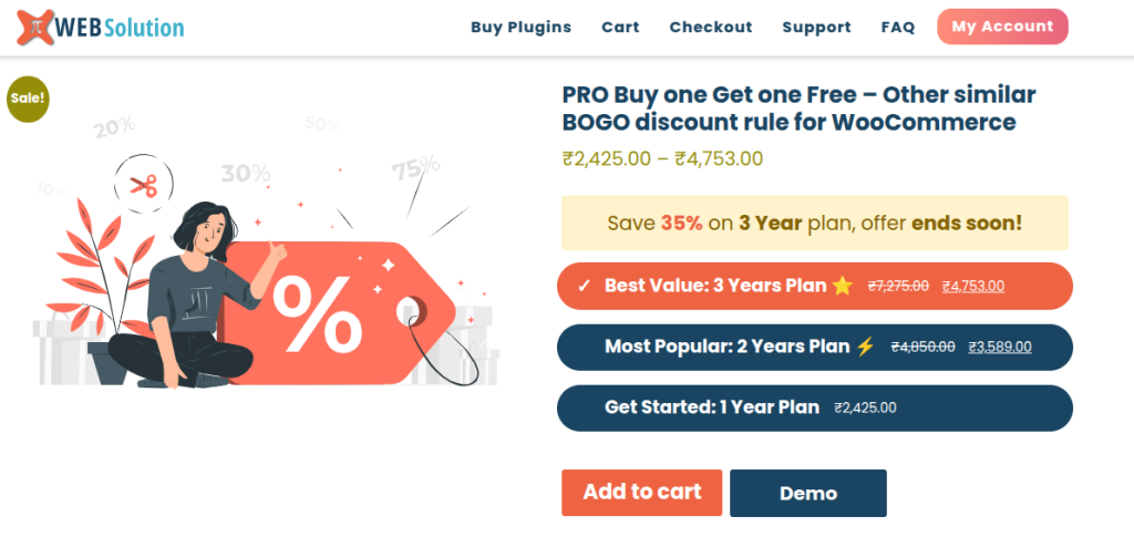 Buy One Get One Free PI Web Solution