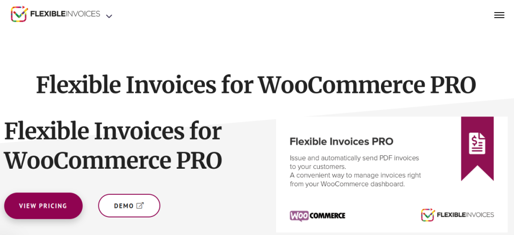 Flexible PDF invoices for WooCommerce & WordPress