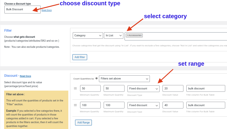 Providing Bulk Discounts For A Specific Category