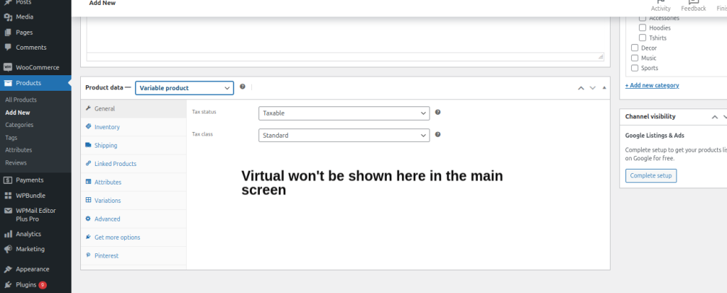 Select Variable products for a single service with multiple offerings