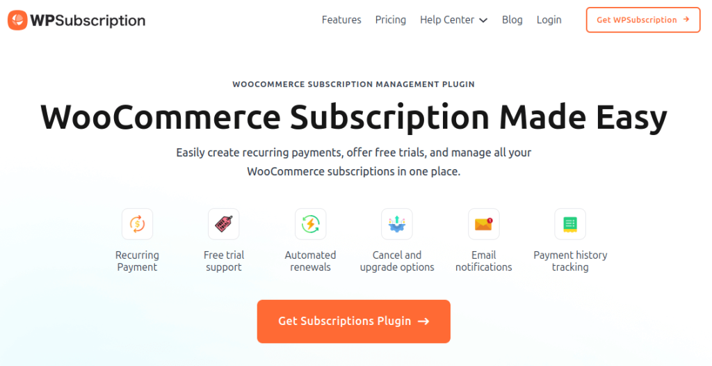 Subscriptions for WooCommerce by WPSubscription