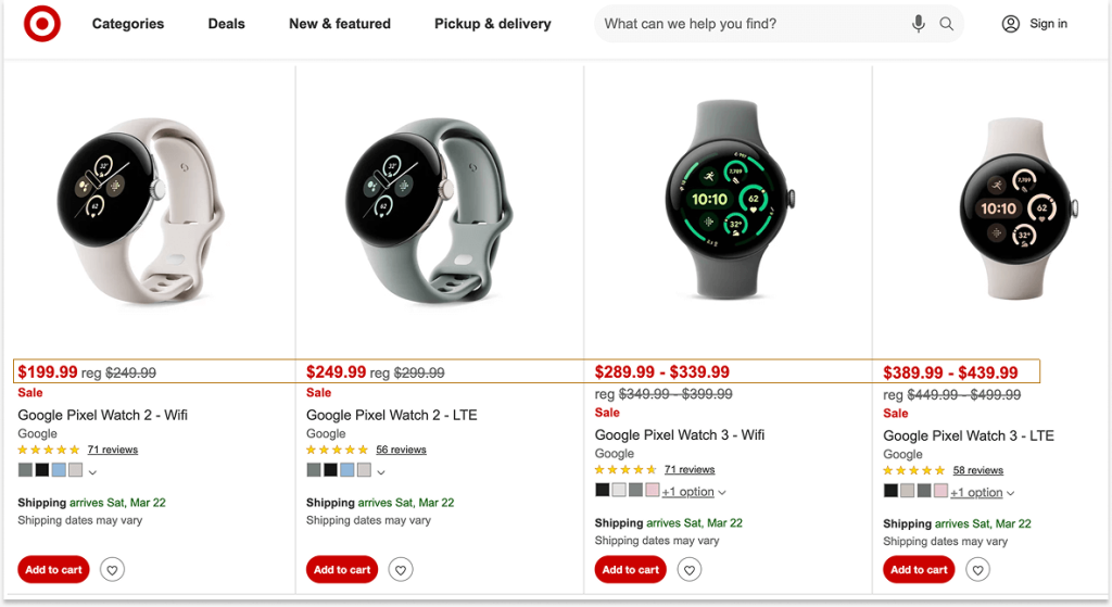 Target's Product Discount