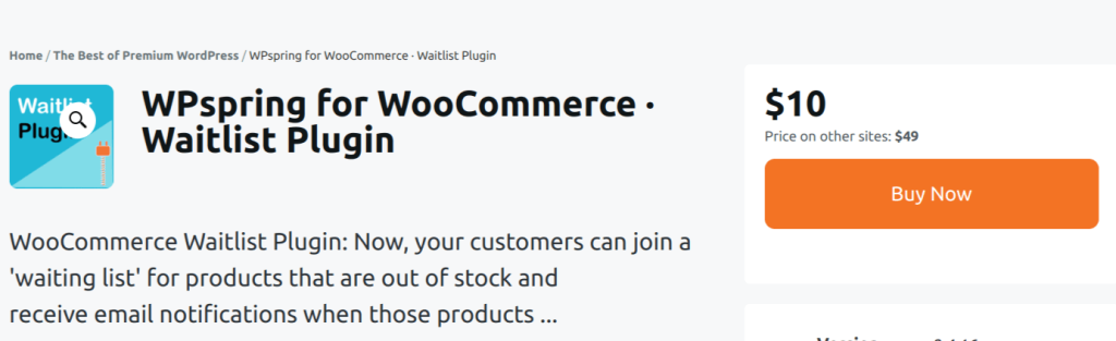 WPspring for WooCommerce Waitlist Plugin