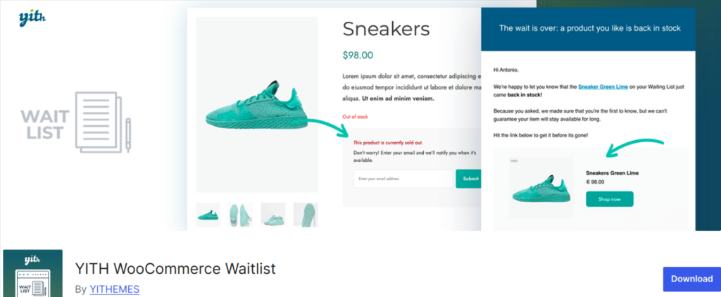 YITH WooCommerce Waitlist