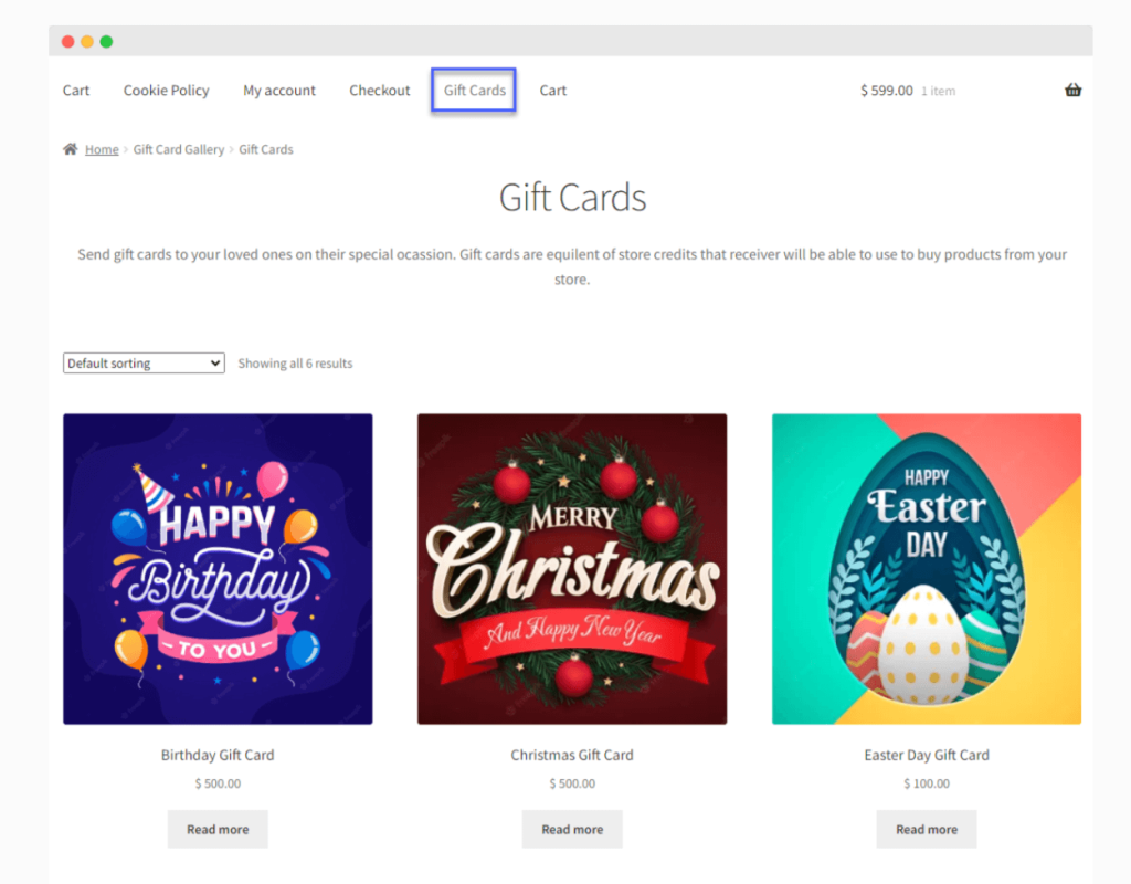 Advanced Gift Card for WooCommerce
