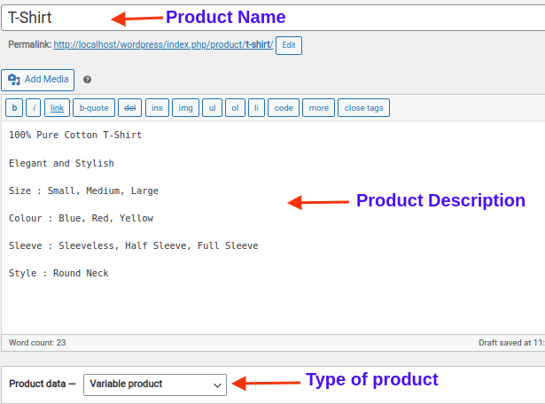 Creating a new variable product