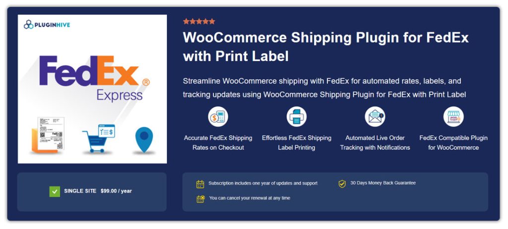 FedEx Shipping Plugin for WooCommerce