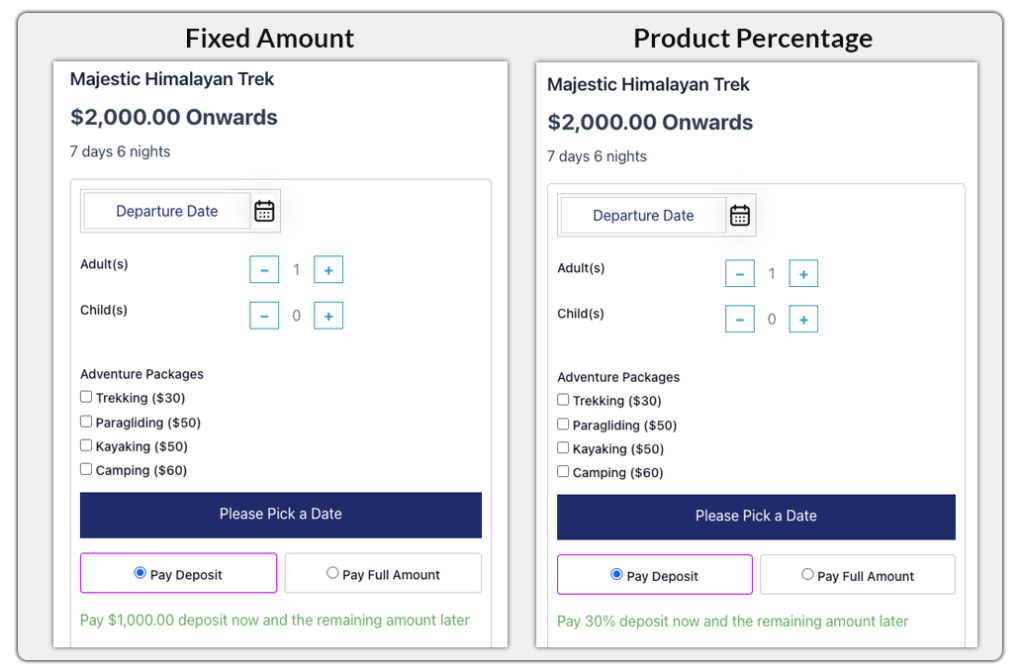 Flexible Deposit Options