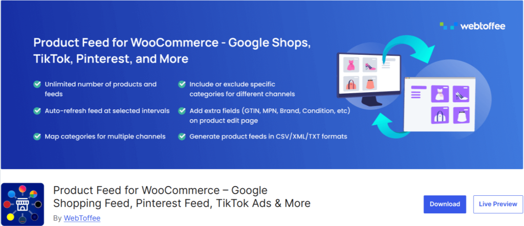 Product Feed for WooCommerce by WebToffee
