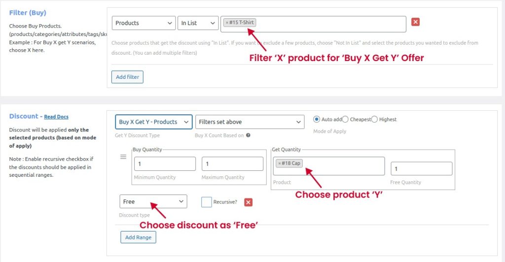 Creating a Buy X Receive Y Free WooCommerce offer