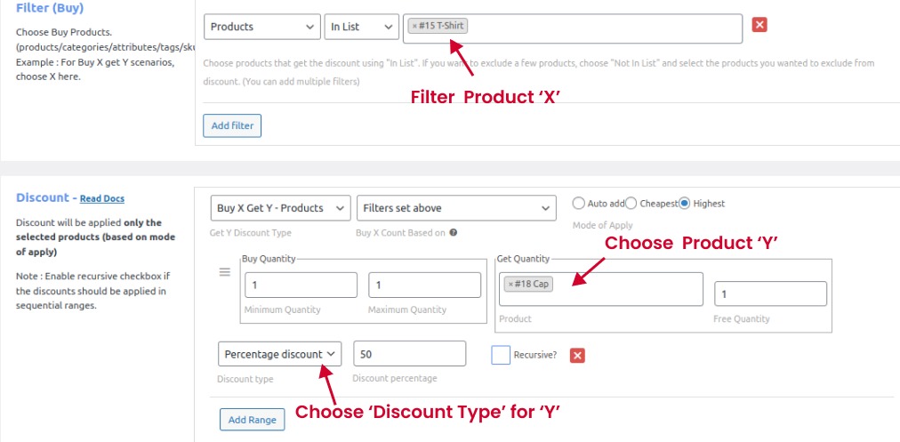 Creating Buy X Get Y Discount Offer