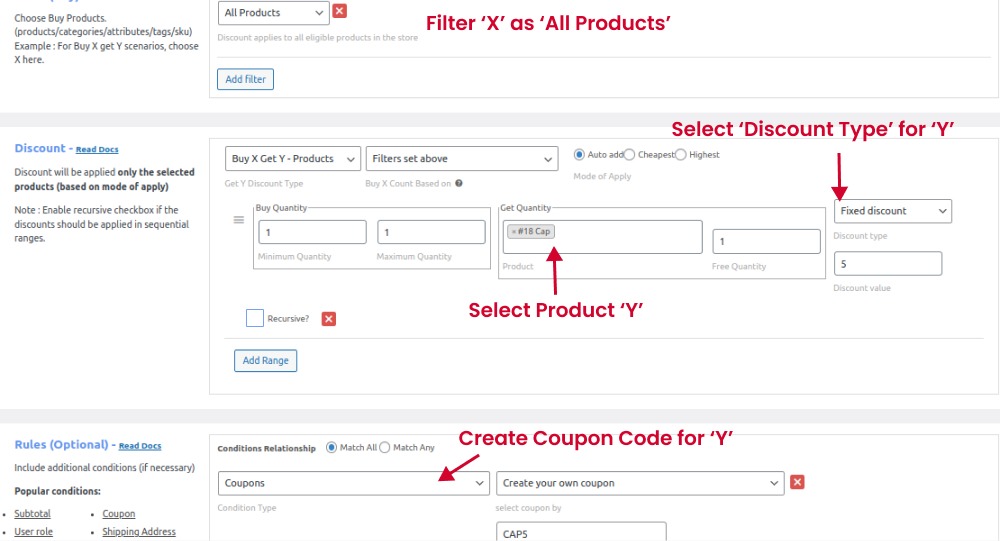 Creating Buy X Get Y Deal With a Coupon