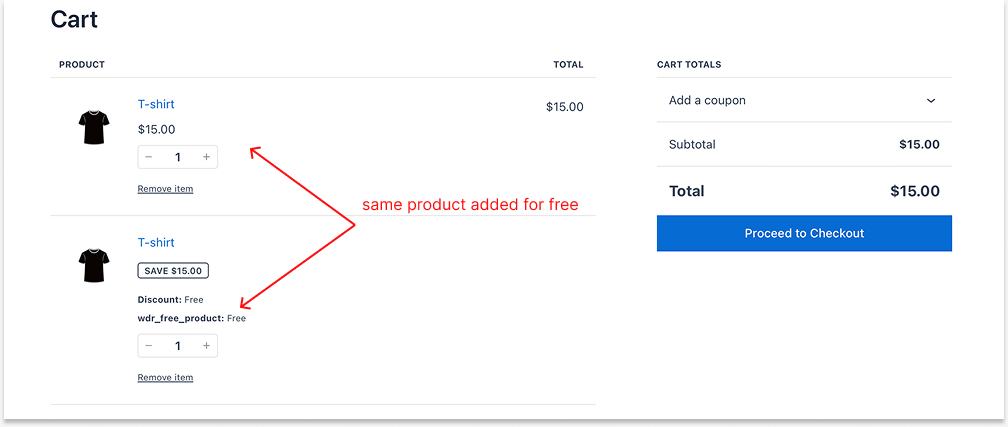Applying a BOGO deal with a Buy X Get X type