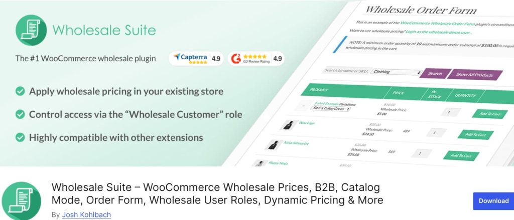 Wholesale Suite – WooCommerce Wholesale Plugin for B2B