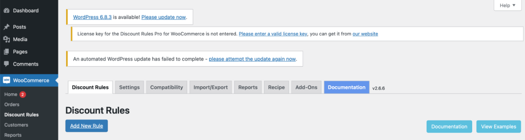 Adding a new dynamic discount rule