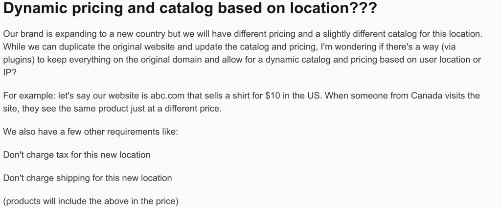 Reddit FAQ - Dynamic Pricing Based on Location