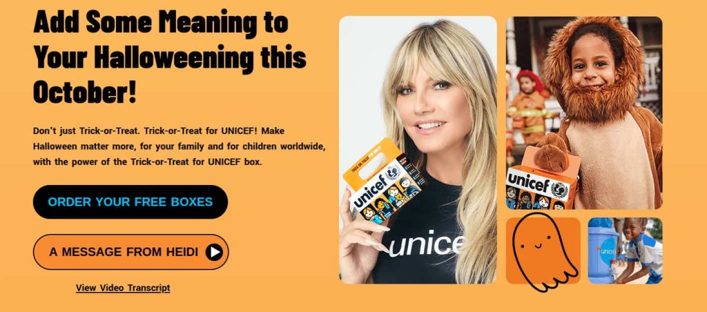 UNICEF Emotional Marketing for Halloween