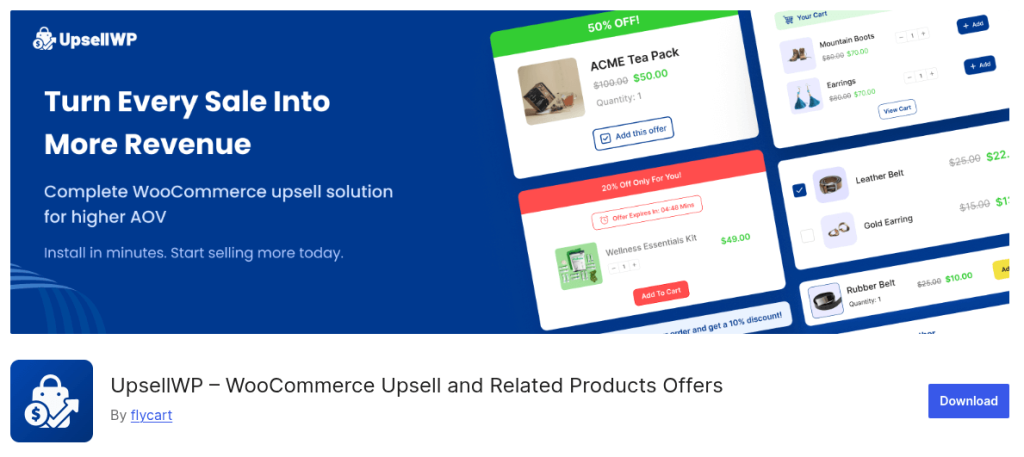 Upsell Plugin for WooCommerce 

