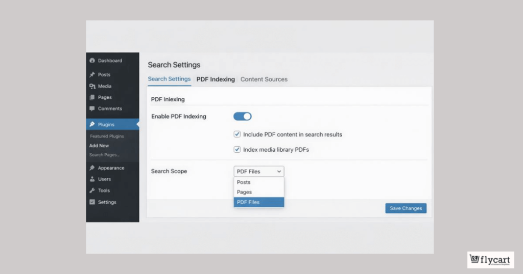 Configuring PDF Indexing Settings