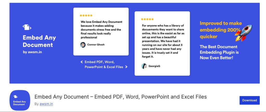 Embed Any Document - WP Plugin