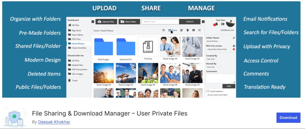 File Sharing and Manager for WP