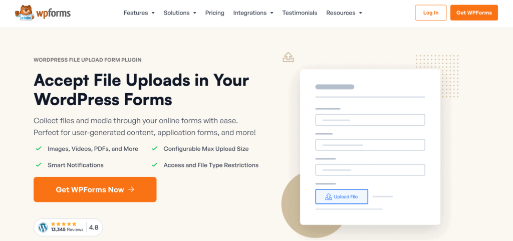 File Upload Feature by WPForms