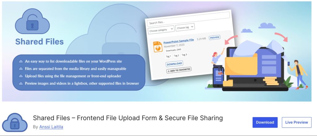 Shared Files for WordPress