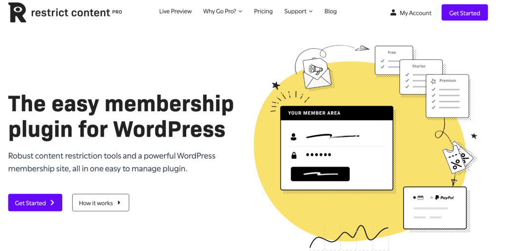 The easy membership plugin for WordPress