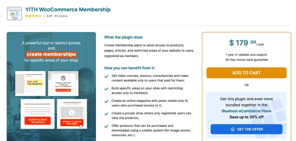 YITH WooCommerce Membership