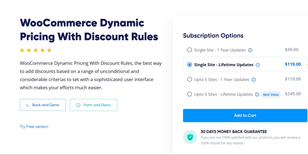 Acowebs – Dynamic Pricing with Discount Rules